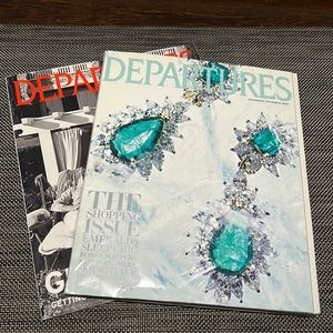 Departures Magazine Set of 2 (2006 and 2007)